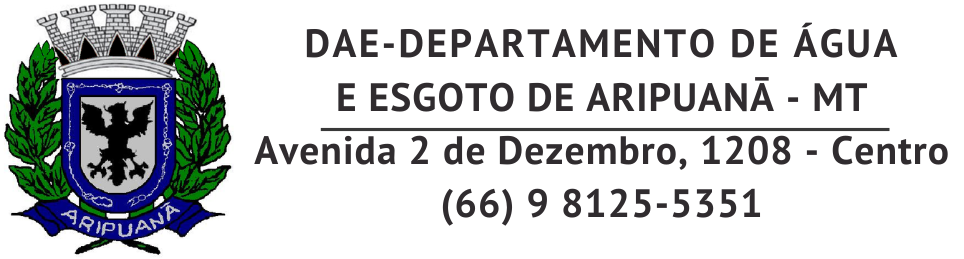DAE - Departamento de Água e Esgoto de Aripuanã